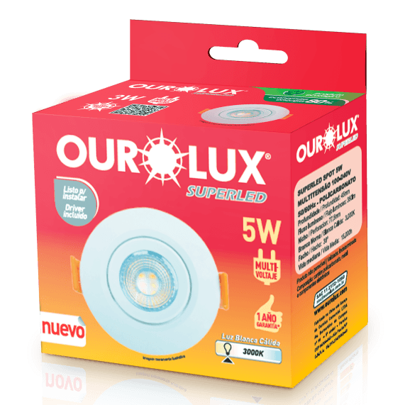 SPOT 05601 REDONDO 5W 3000K OUROLUX